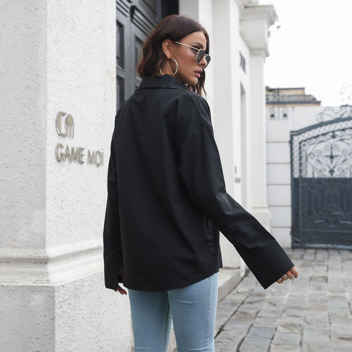 LYRAM – Classic White Button-Down Shirt