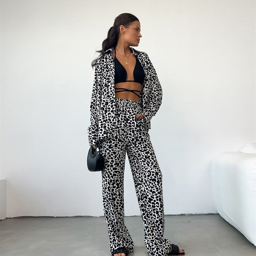 SHIBAZ – Leopard Print Lounge Set