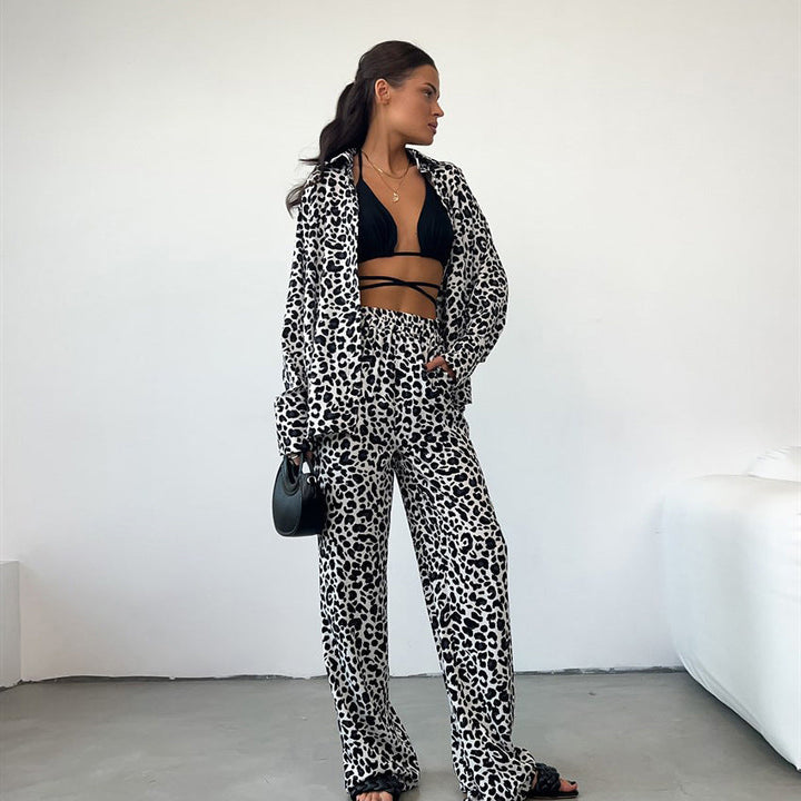 SHIBAZ – Leopard Print Lounge Set