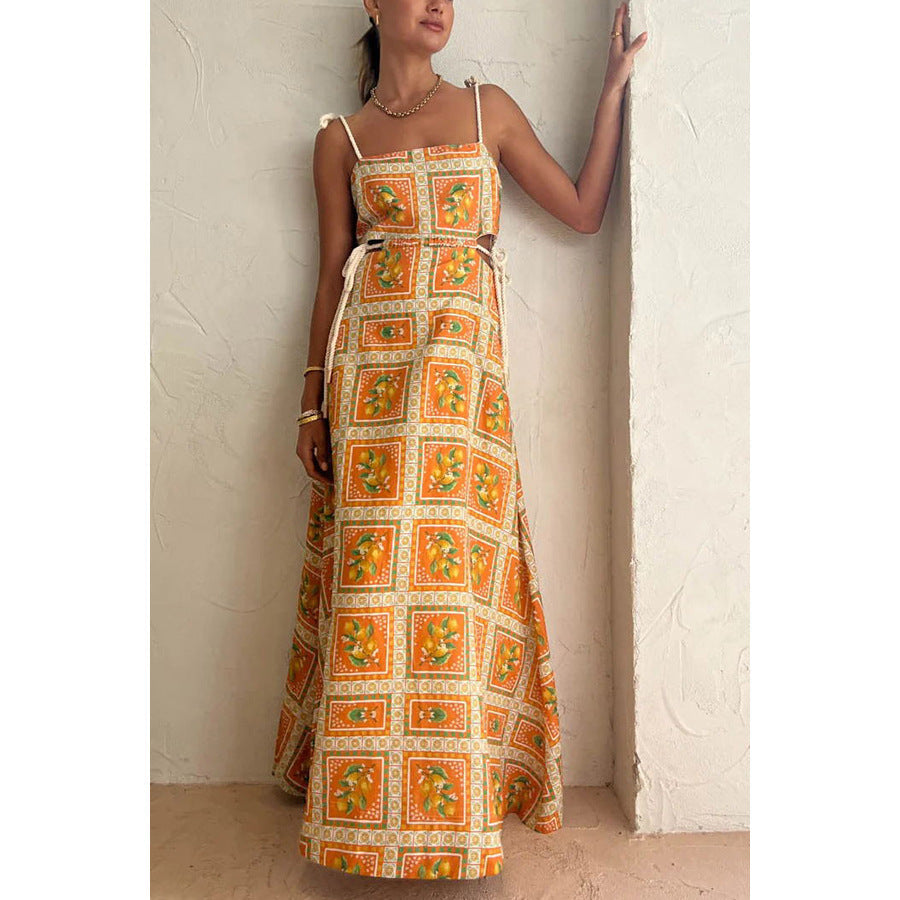 ZINNIA – Floral Print Maxi Dress