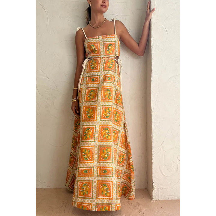 ZINNIA – Floral Print Maxi Dress