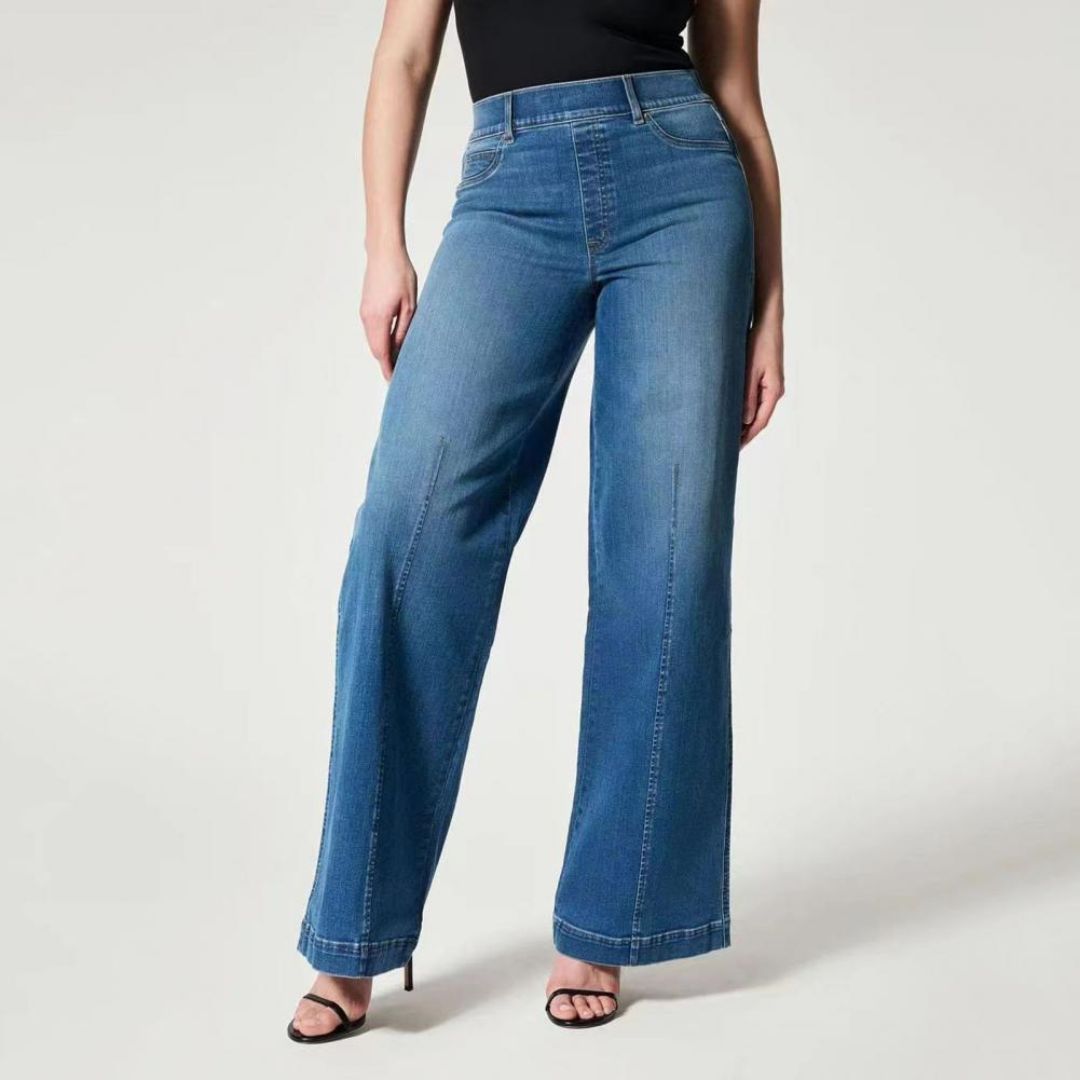 TAYLEE – Wide-Leg Pull-On Stretch Jeans