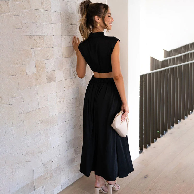 AYDA – Soft Cut-Out Midi Dress