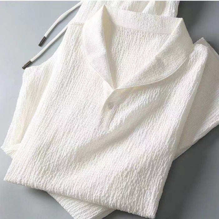 MATTEO – Linen V-Neck Lounge Set