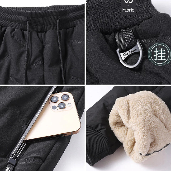 DEVERO – Men's Fleece-Lined Thermal Joggers