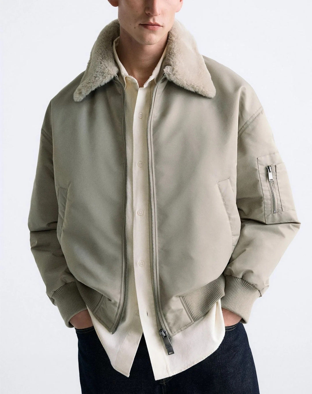 HAYDEN – Sherpa Collar Utility Bomber