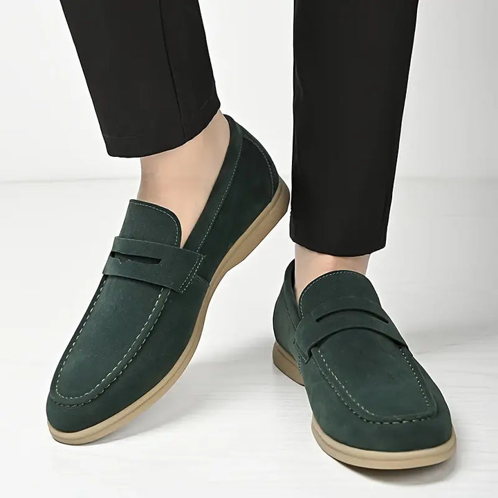OSWALD - Men's Vegan Suede Strap Loafers