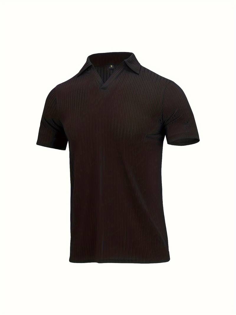RIBBERY - Men's Ribbed Polo Shirt