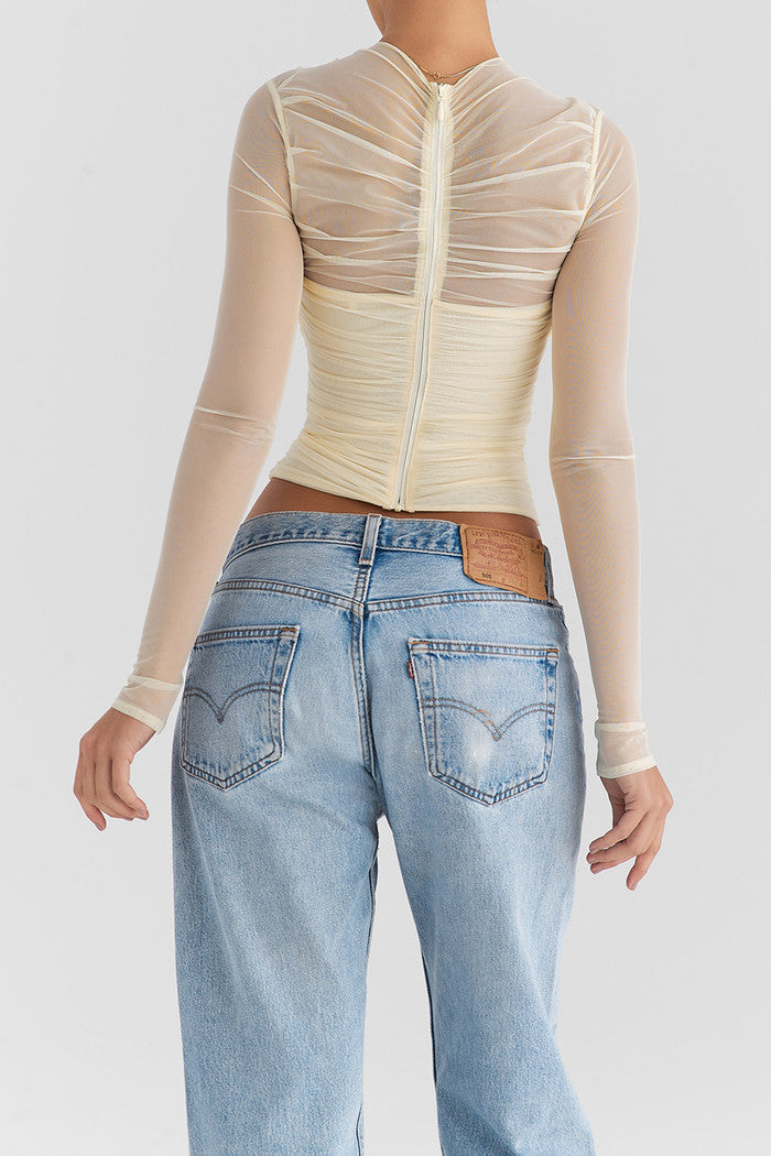 NERAL - Pollen Mesh Layered Top
