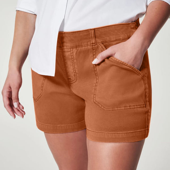FREDA - Stretch Waist Denim Shorts