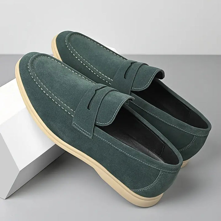 OSWALD - Men's Vegan Suede Strap Loafers