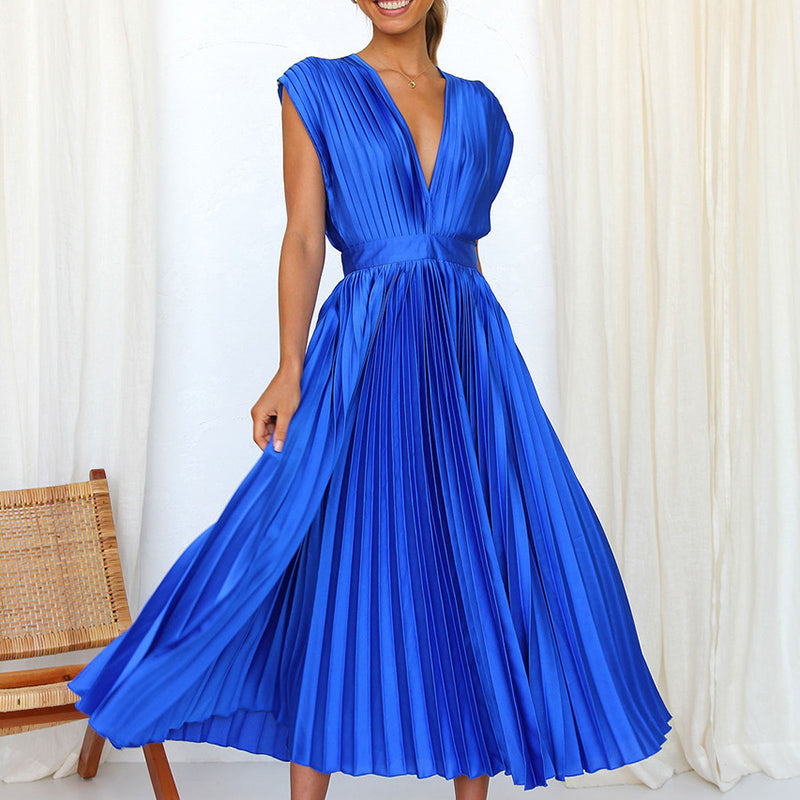MELINA – Pleated Summer Dress