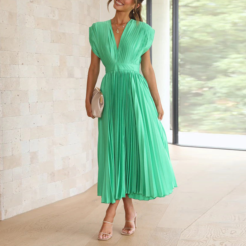 MELINA – Pleated Summer Dress