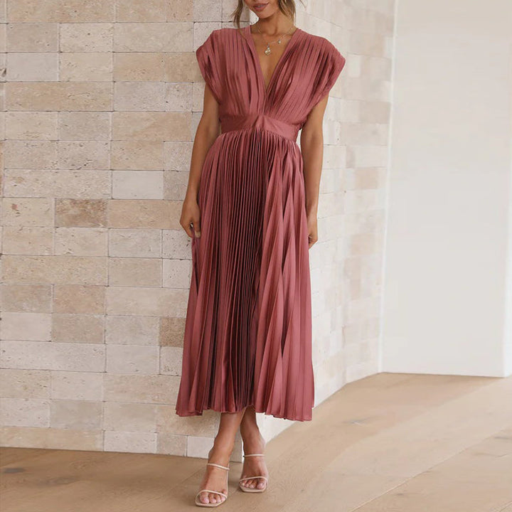 MELINA – Pleated Summer Dress