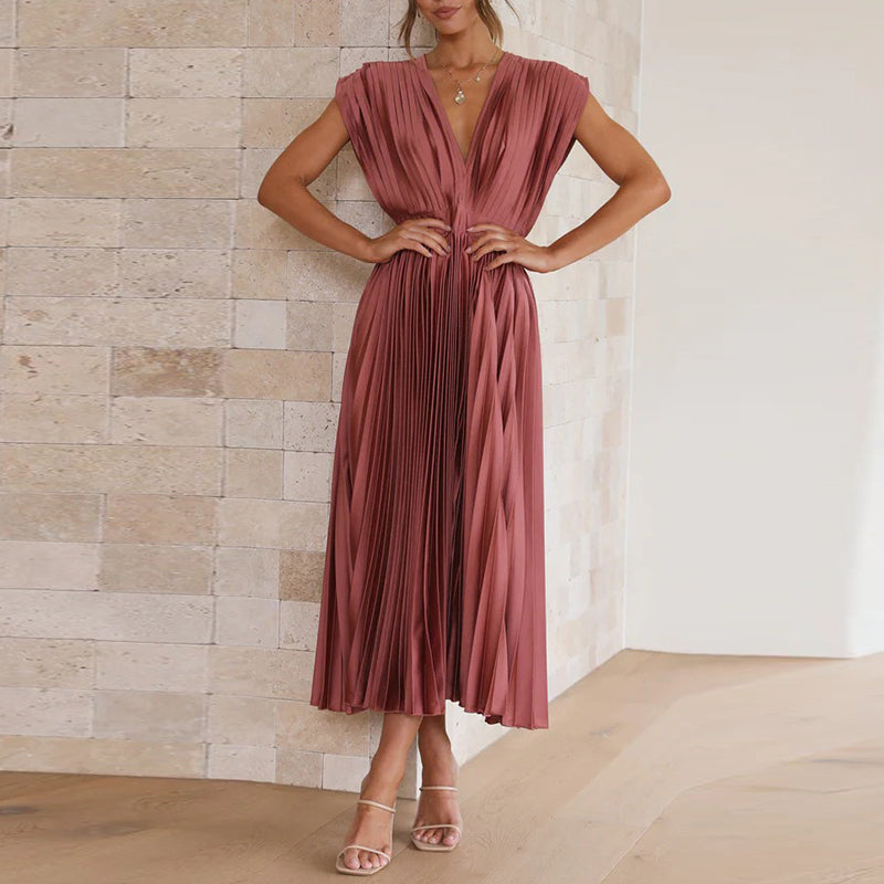 MELINA – Pleated Summer Dress