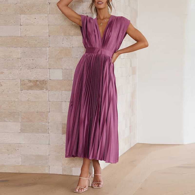 MELINA – Pleated Summer Dress