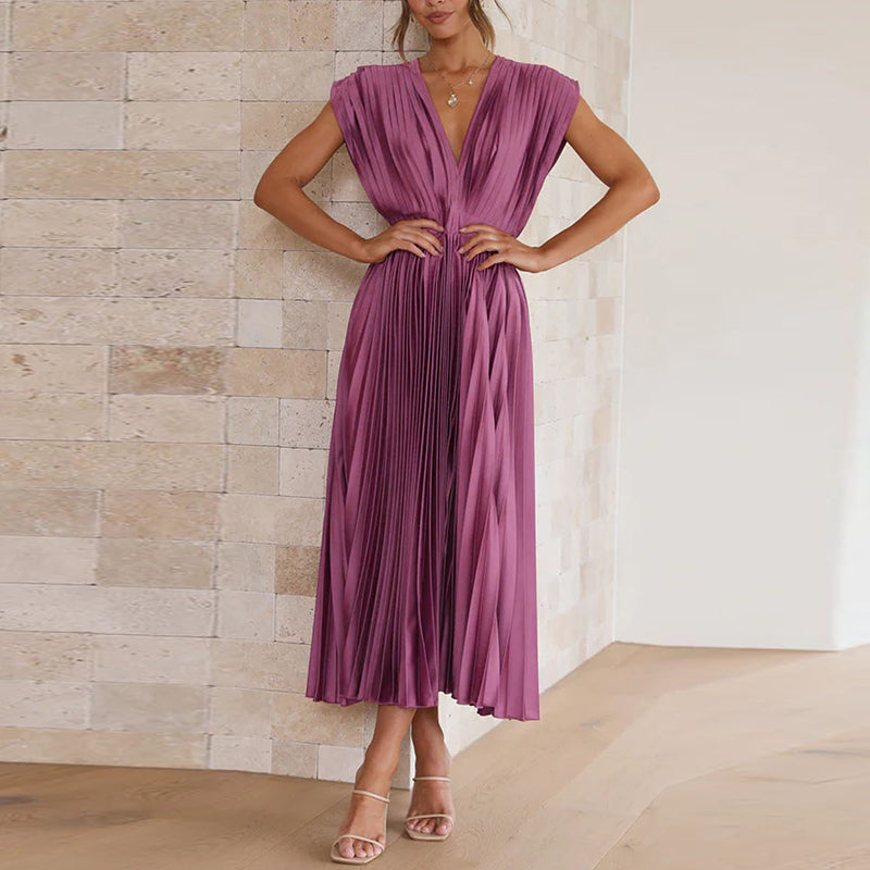 MELINA – Pleated Summer Dress