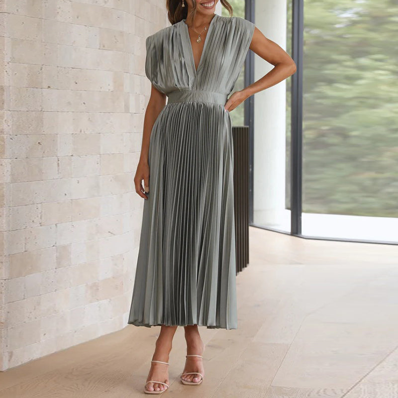 MELINA – Pleated Summer Dress