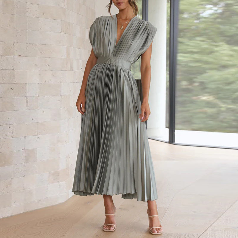 MELINA – Pleated Summer Dress