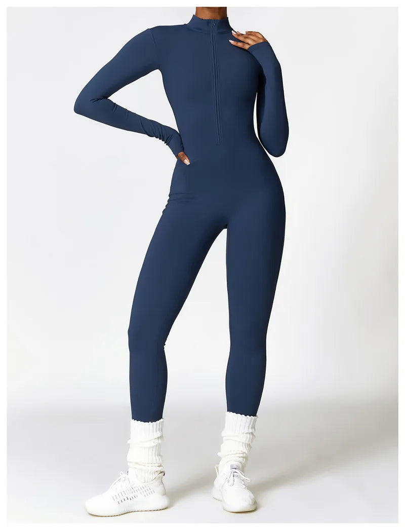 ACTIVE - Zip-Up Sports Jumpsuit for Women