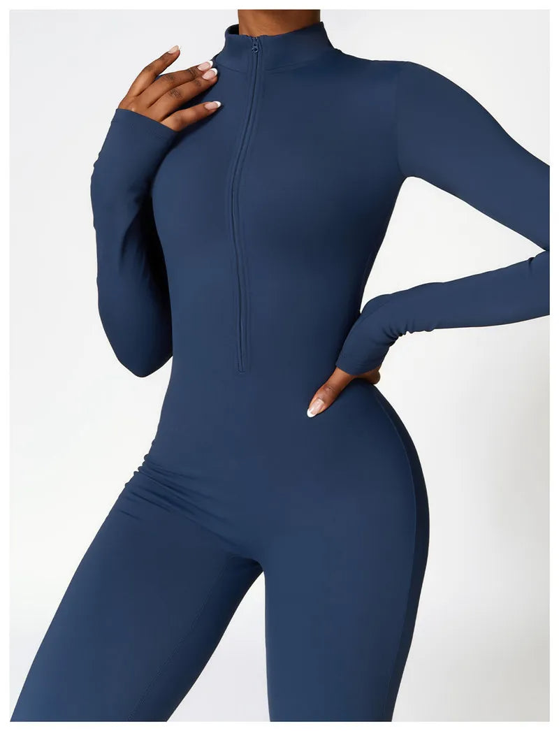 ACTIVE - Zip-Up Sports Jumpsuit for Women