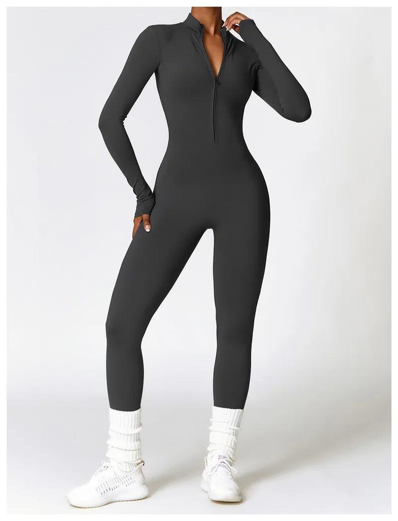 ACTIVE - Zip-Up Sports Jumpsuit for Women