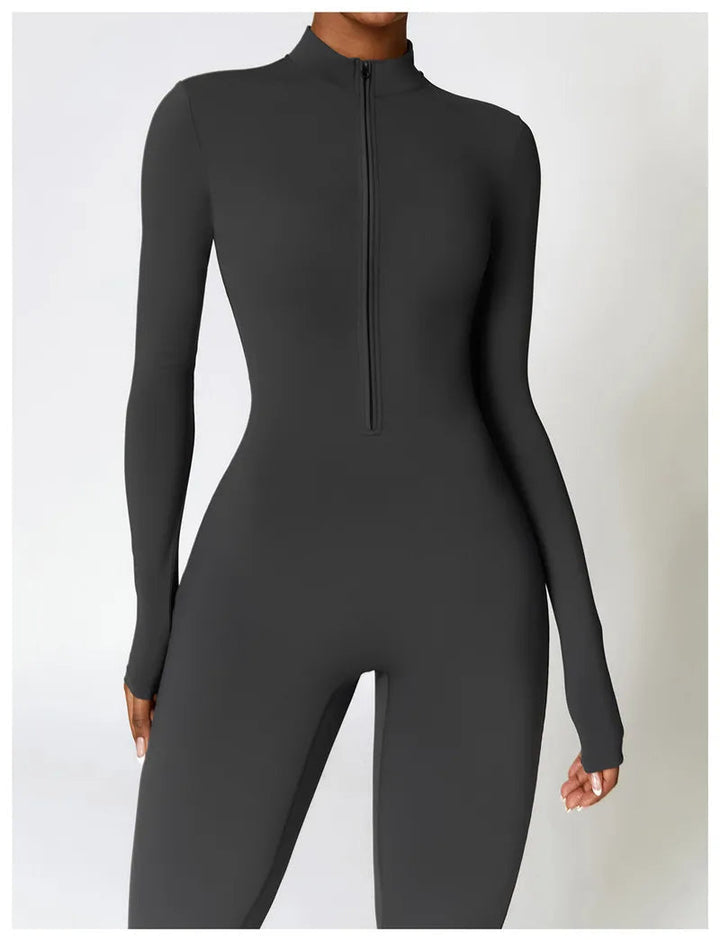 ACTIVE - Zip-Up Sports Jumpsuit for Women
