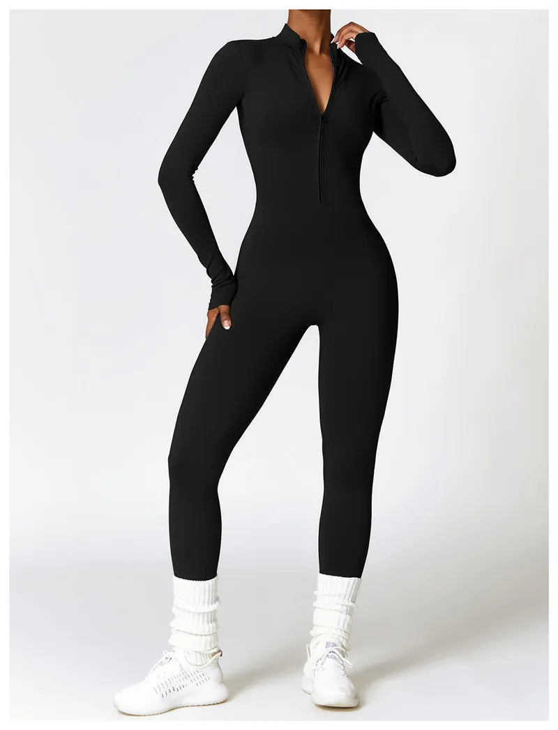 ACTIVE - Zip-Up Sports Jumpsuit for Women