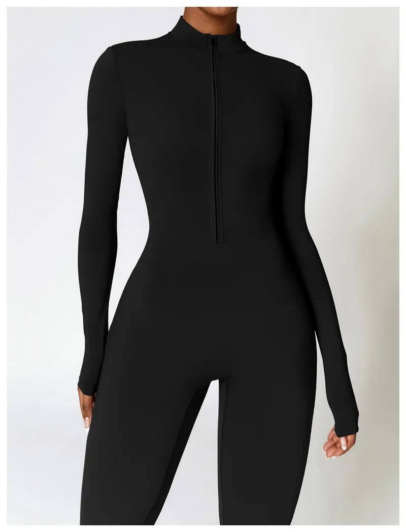 ACTIVE - Zip-Up Sports Jumpsuit for Women