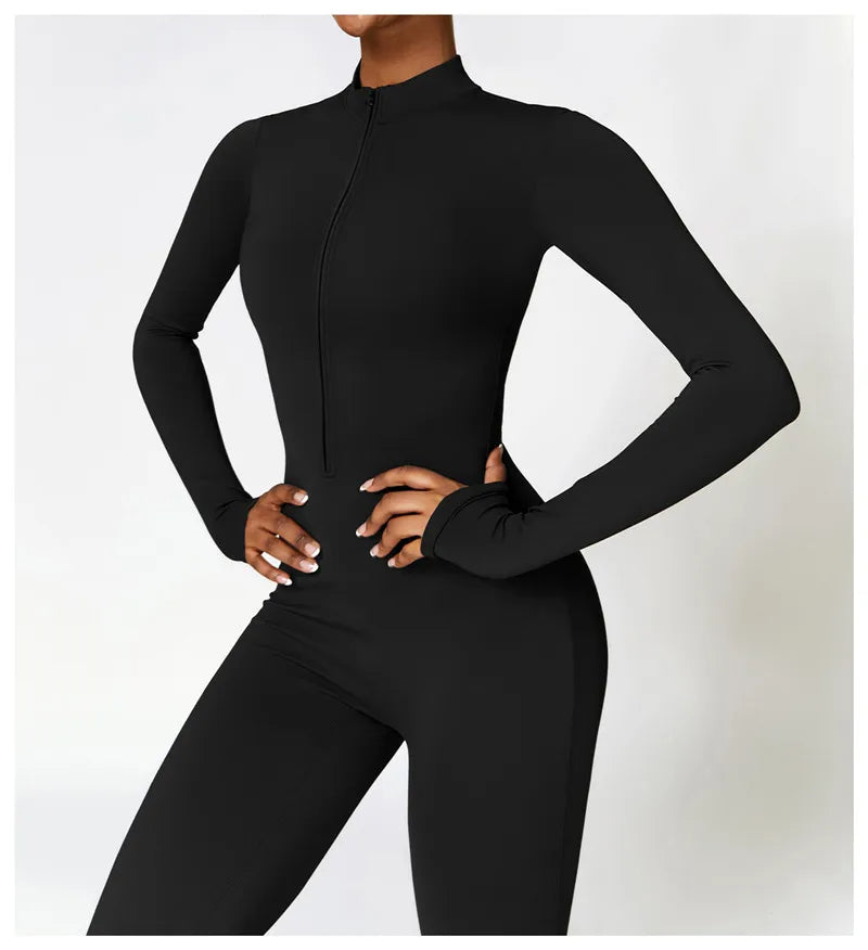 ACTIVE - Zip-Up Sports Jumpsuit for Women