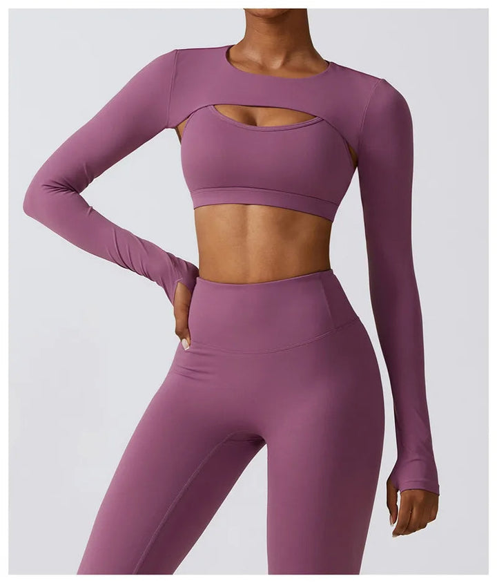 ACTIVE - 3-Piece Seamless Activewear Set for Women