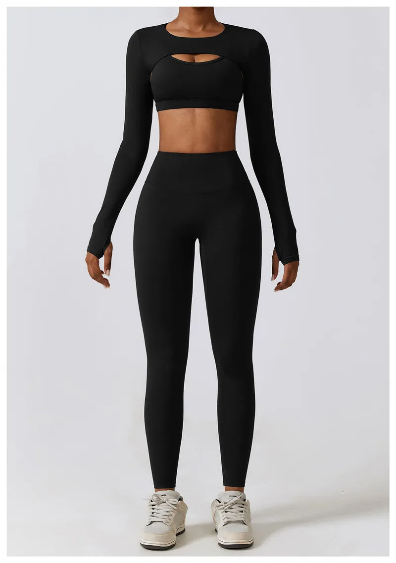 ACTIVE - 3-Piece Seamless Activewear Set for Women