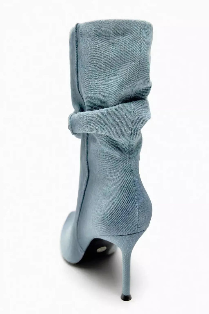 ARAYA – Denim High Heel Boots
