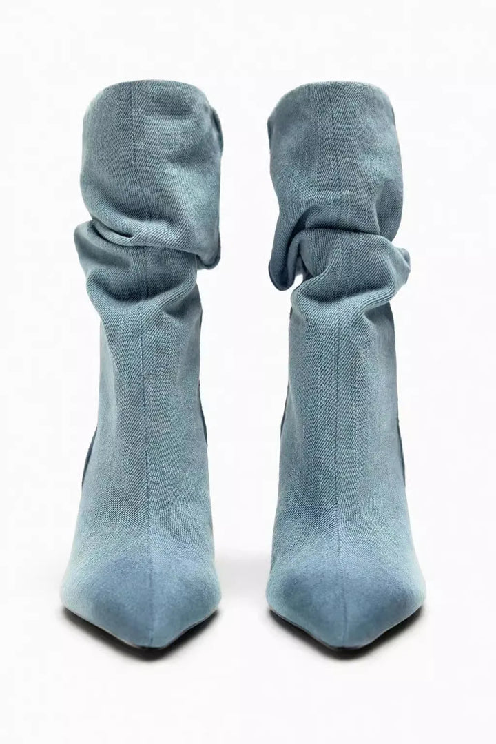 ARAYA – Denim High Heel Boots