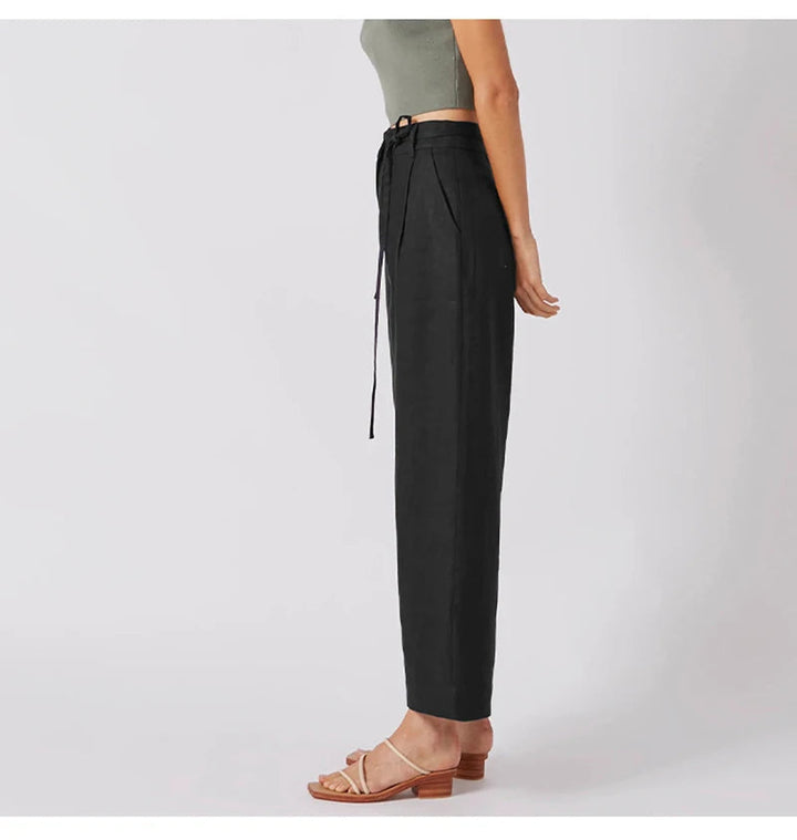 DELLA - Linen Wide-Leg Trousers