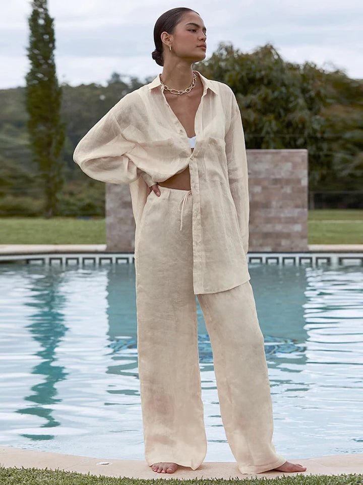 PSAIGE - Breezy Linen Summer Set