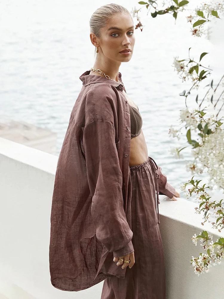 PSAIGE - Breezy Linen Summer Set