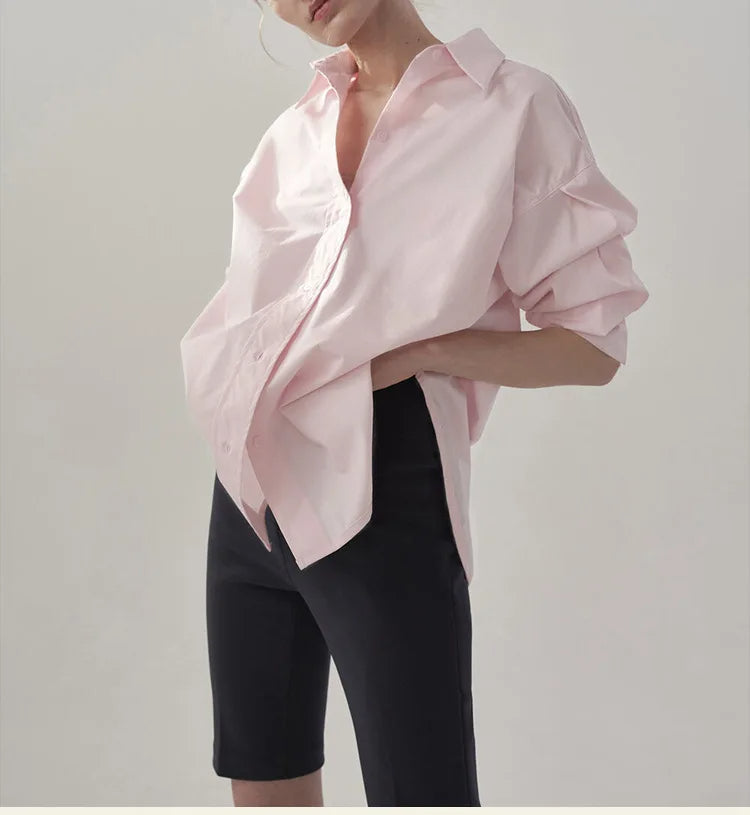 TIMAYA - Relaxed Fit Oversized Blouse