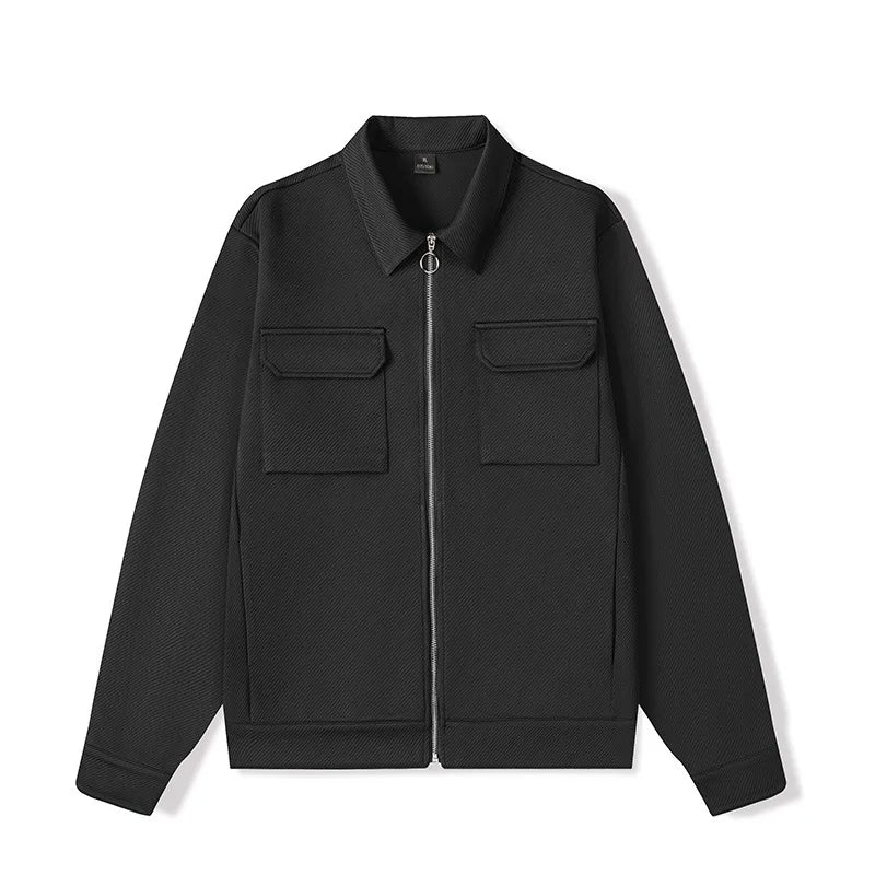 RONAN – Men’s Textured Zip Jacket