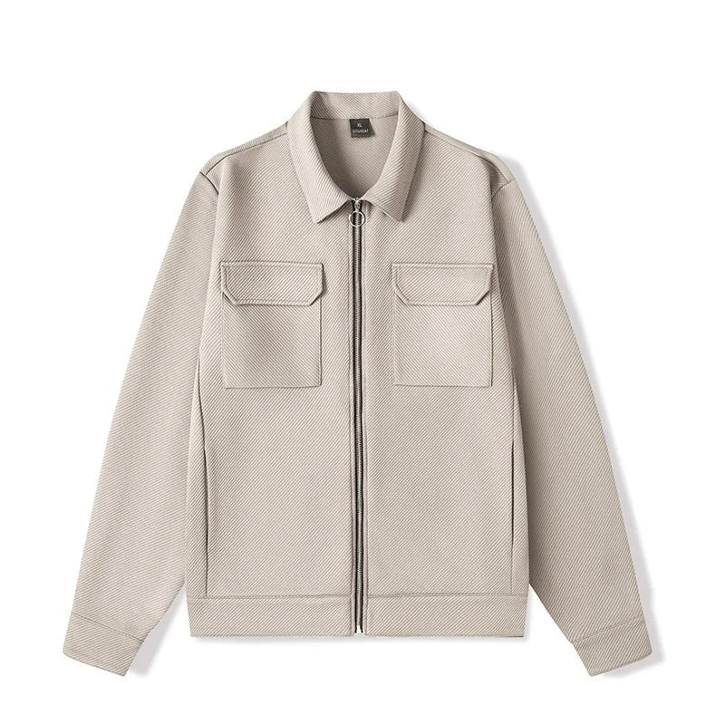 RONAN – Men’s Textured Zip Jacket