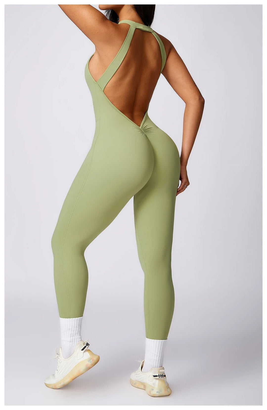 ACTIVE - High-Neck Cut-Out Yoga Jumpsuit