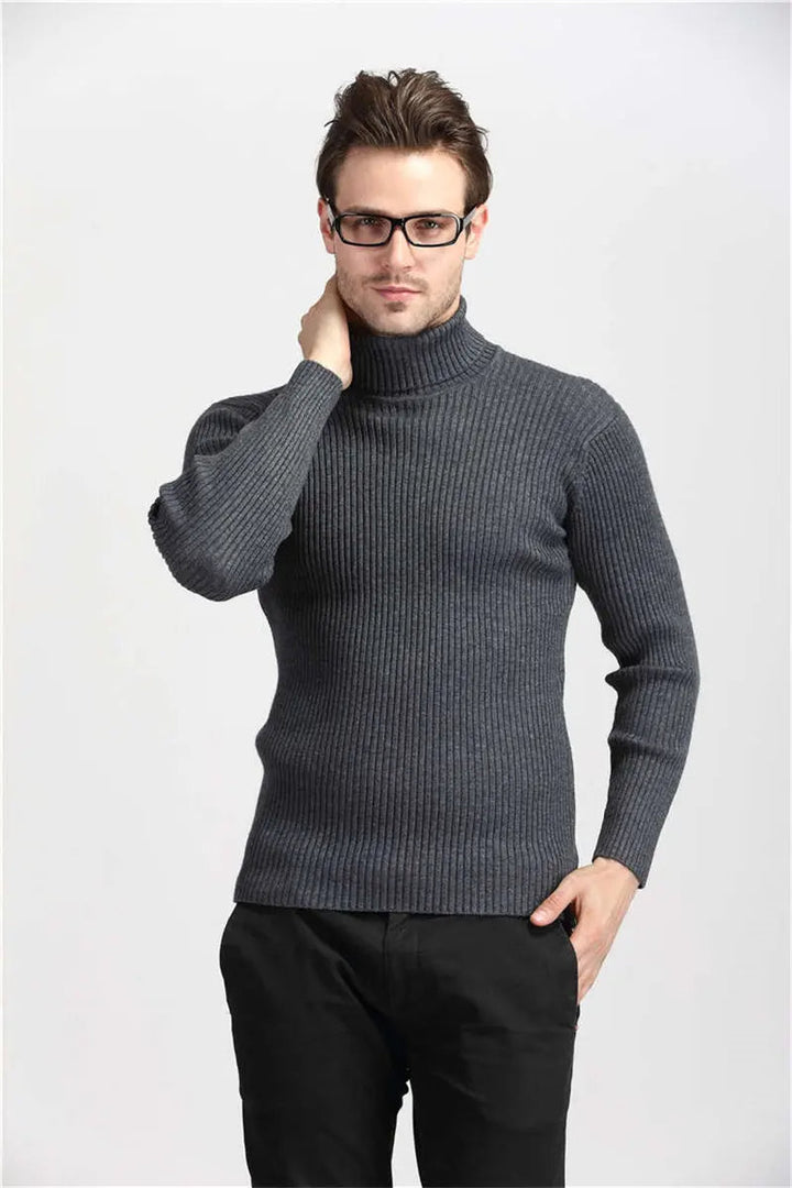 HAMPTSON – Men's Ribbed Turtleneck Knit