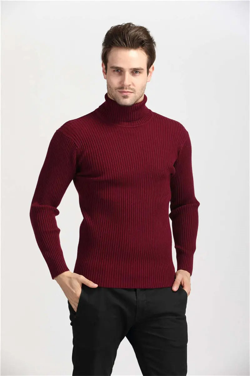 HAMPTSON – Men's Ribbed Turtleneck Knit
