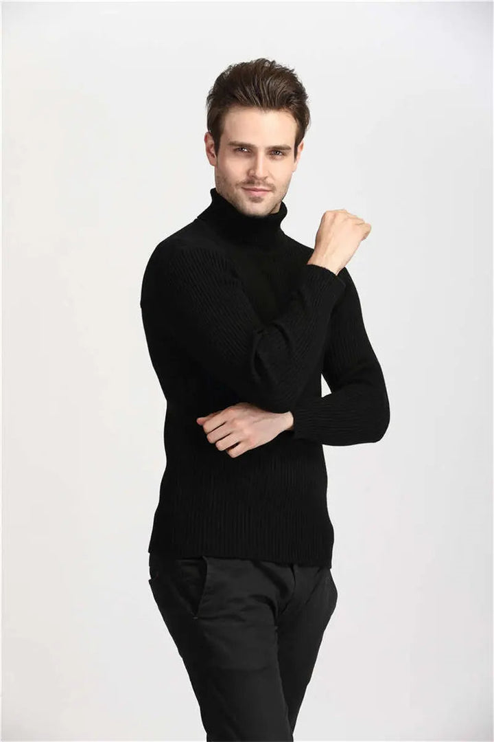 HAMPTSON – Men's Ribbed Turtleneck Knit