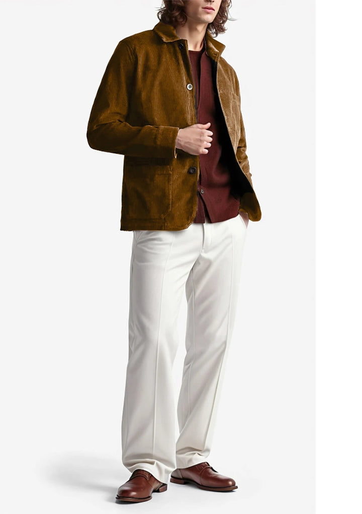 LEON – Men’s Corduroy Button-Up Jacket