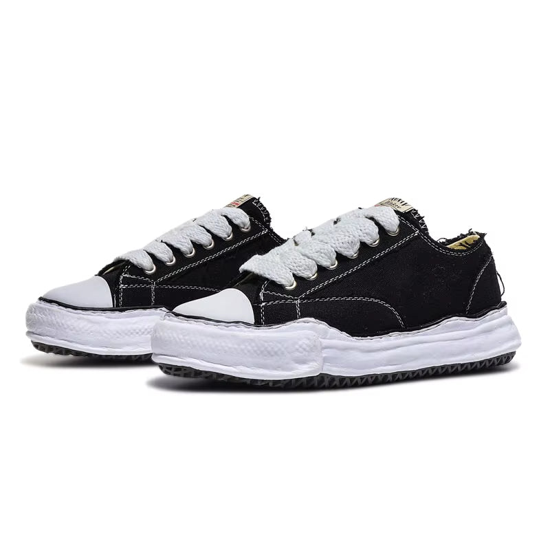 MASIYO MINATU - Distressed Canvas Sneakers