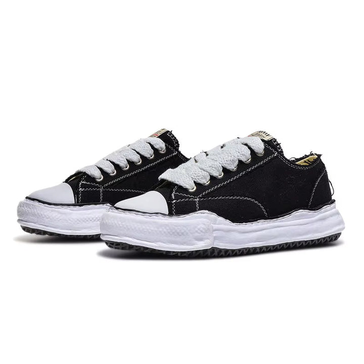 MASIYO MINATU - Distressed Canvas Sneakers