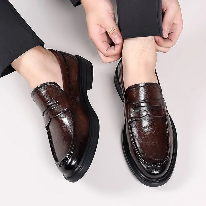 MILO – Sleek Leather Oxford Loafers