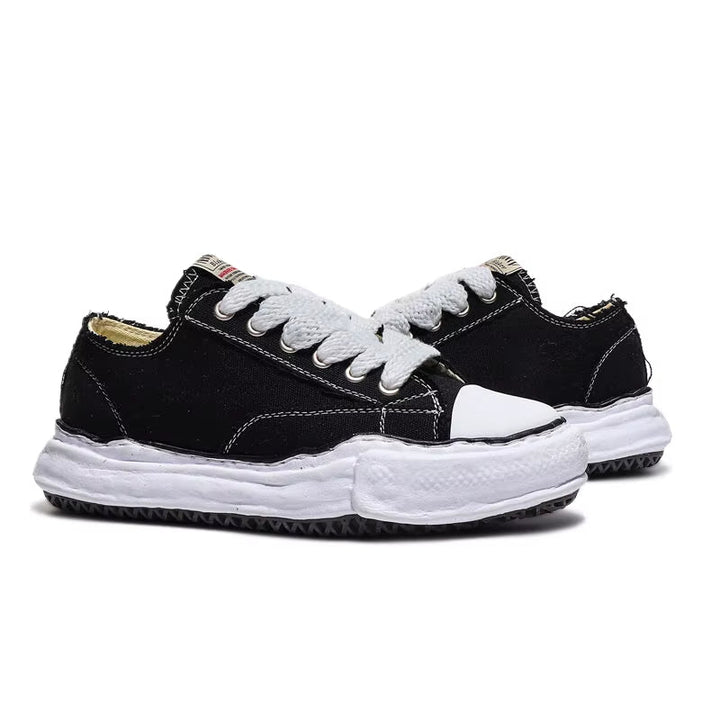 MASIYO MINATU - Distressed Canvas Sneakers