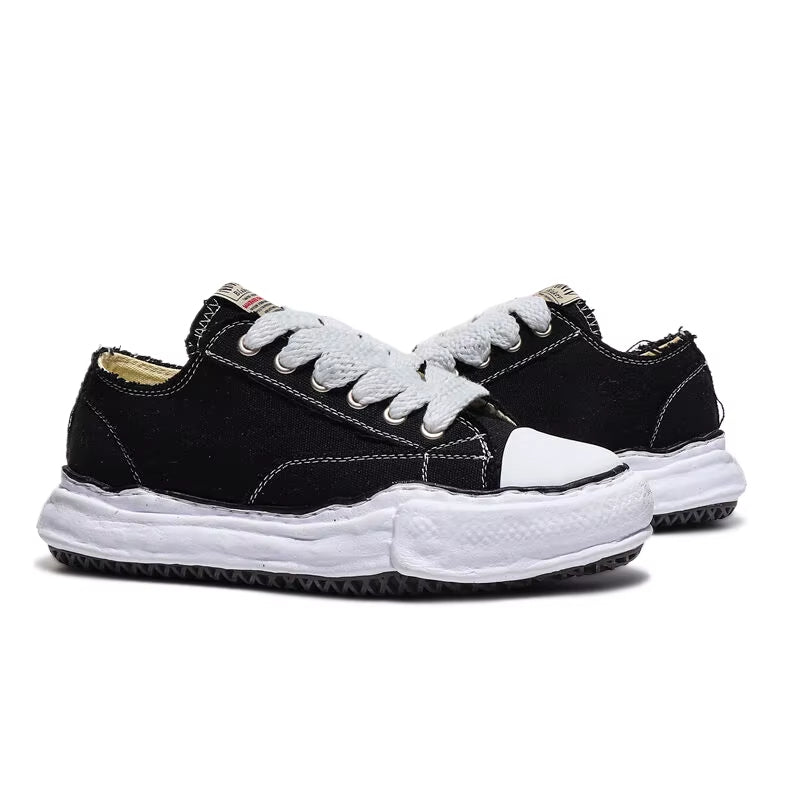 MASIYO MINATU - Distressed Canvas Sneakers